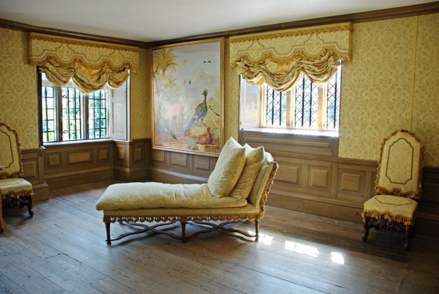 The Queen Anne Receiving Room, Avebury Manor, Avebury, Wiltshire, England, Great Britain