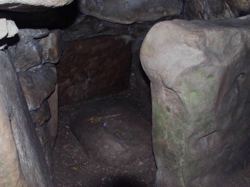 A Burial Chamber, West Kennett Long Barrow, Avebury, Wiltshire, England, Great Britain