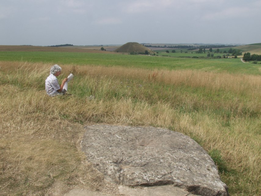 On West Kennett Long Barrow, Avebury, Wiltshire, England, Great Britain