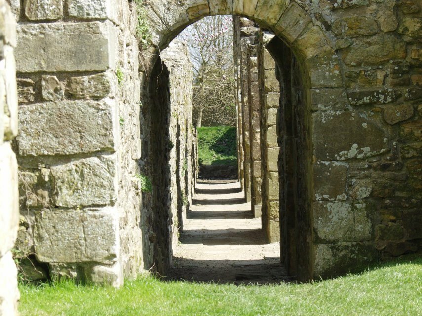 The Latrines, Battle Abbey, Battle, Sussex, England, Great Britain