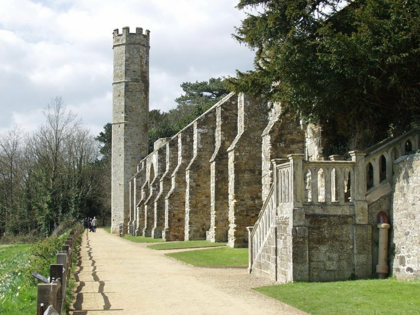 The Outer Wall, Battle Abbey, Battle, Sussex, England, Great Britain