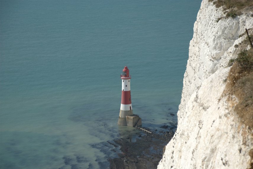The Beachy Head Lighthouse, Eastbourne, Sussex, England