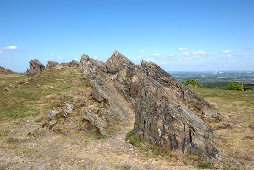 Pre-Cambrian Rocks, Beacon Hill, Charnwood Forest, Leicestershire, England, Great Britain