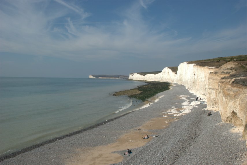 The Seven Sisters from Birling Gap, Eastbourne, Sussex, England