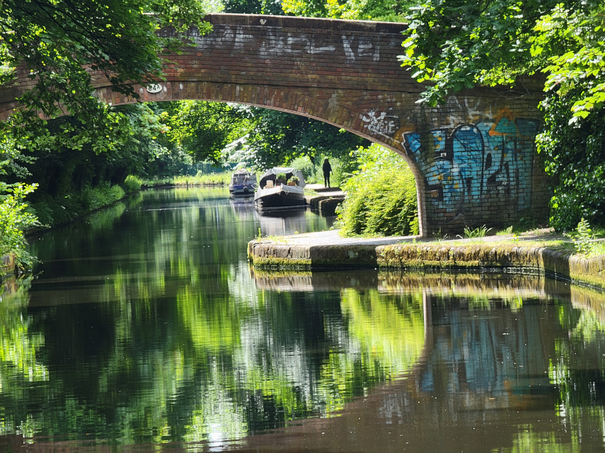 The Worcester and Birmingham Canal, Birmingham, Warwickshire
