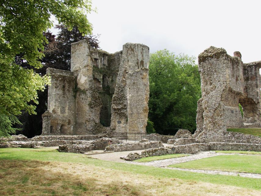 The West Tower, Bishops Palace, Bishops Waltham, Hampshire, England, Great Britain