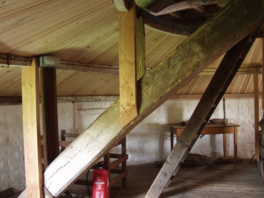 Bocking Windmill Interior, Bocking Churchstreet, Braintree, Essex, England, Great Britain