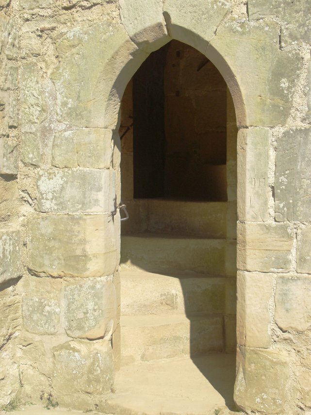 A Medieval Stairway, Bodiam Castle, Sussex, England, Great Britain