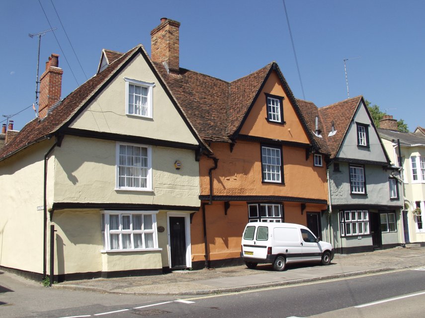 Ancient Houses, Bradford Street, Braintree, Essex, England, Great Britain