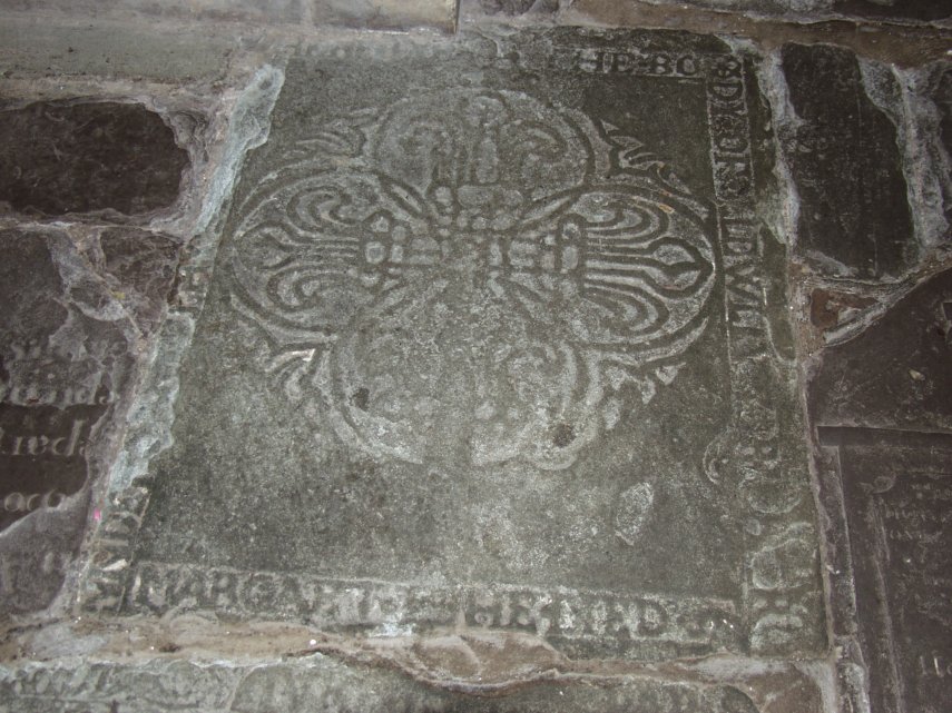 Floreated Cross, Brecon Cathedral, Brecon, Brecknockshire, Wales.