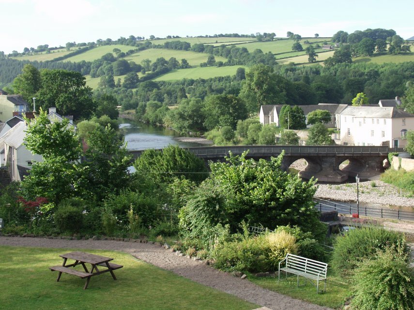 Picture of the view from the Castle of Brecon Hotel, Brecon, Brecknockshire, South Wales