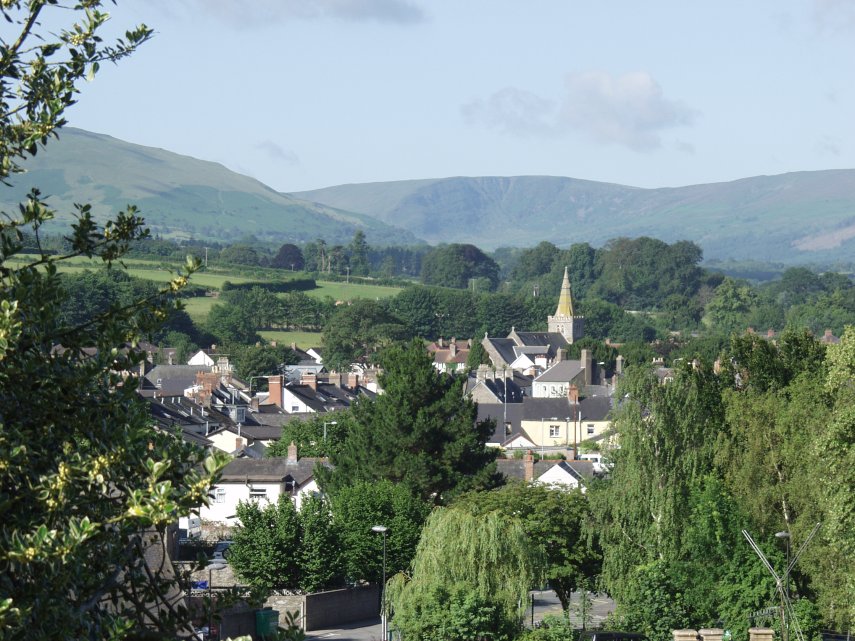 Picture of the Usk Valley, Brecon, Brecknockshire, Wales - Landscapes