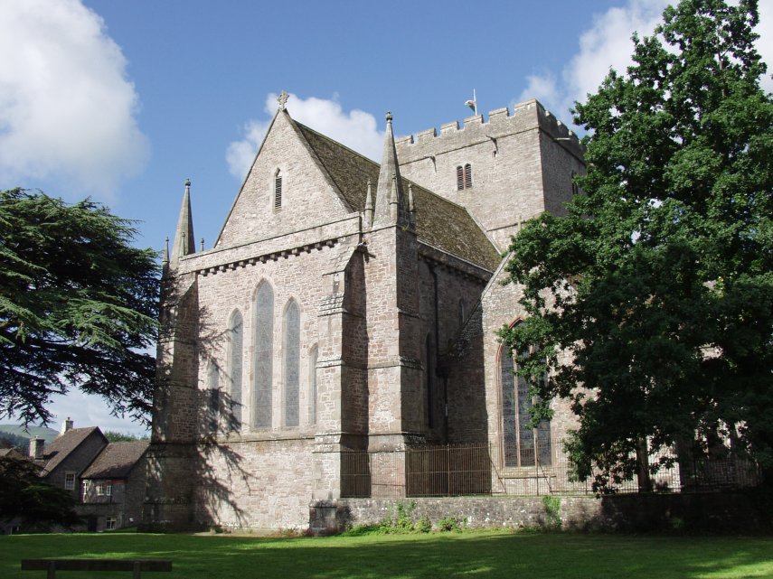 Brecon Cathedral Tower and Chancel.