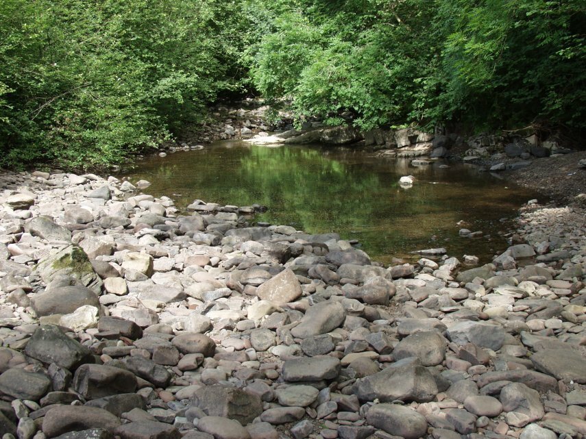 The River Mellte, Ystradfellte, Brecon, Brecknockshire, Wales.