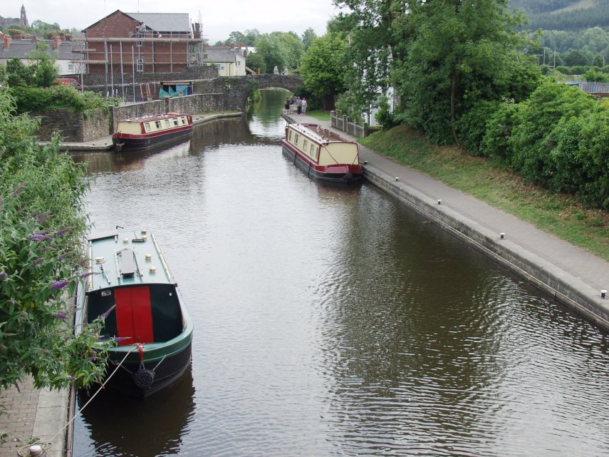 The Brecon and Monmouth Canal, Brecon, Brecknockshire, Wales.