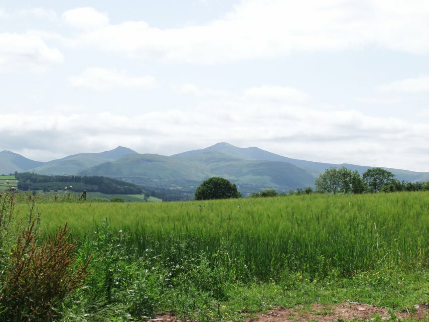 View of the Brecon Beacons, Brecknockshire, Wales