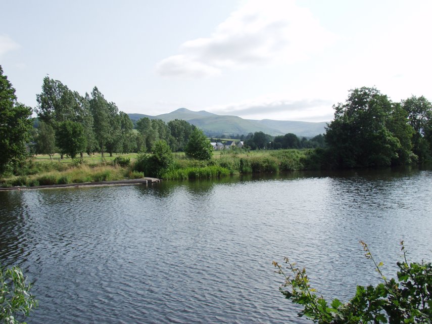 The River Usk and the Brecon Beacons.