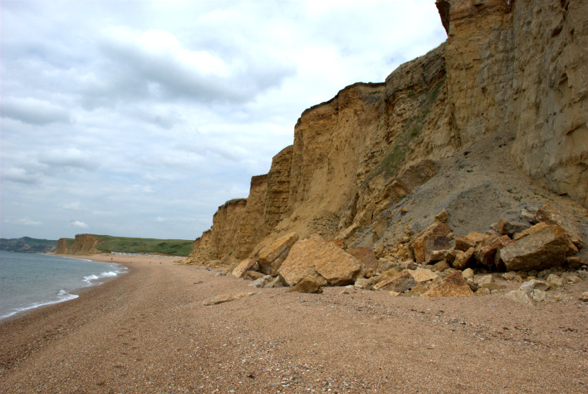 Burton Cliff, Bridport, Dorset, England, Great Britain
