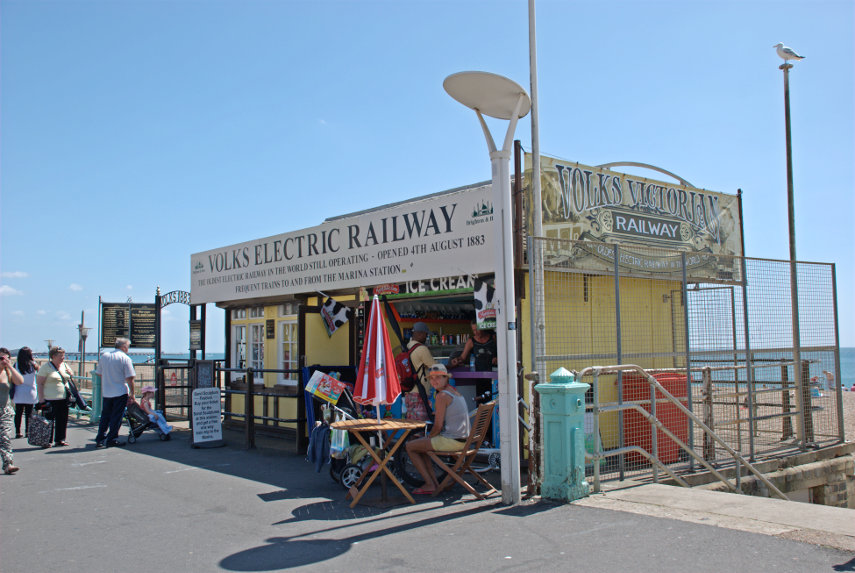 The Volks Electric Railway (1), Brighton, Sussex, England