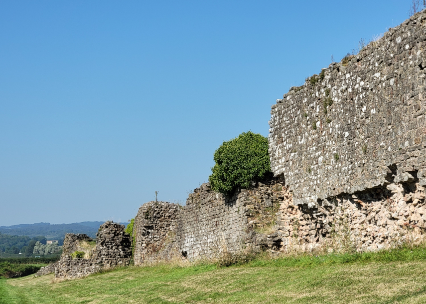 Roman Wall, Caerwent, Monmouthshire, Wales