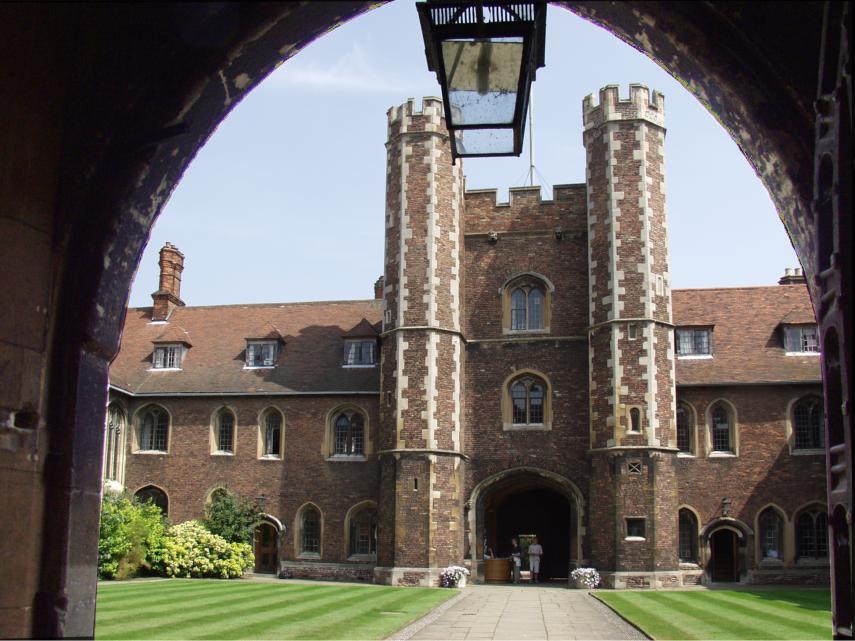 Old Court and Gatehouse, Queens College, Cambridge, Cambridgeshire, England, Great Britain