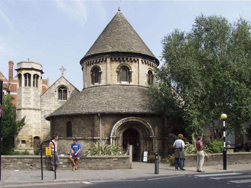 View of the Church of the Holy Sepulchre, Cambridge, Cambridgeshire, England