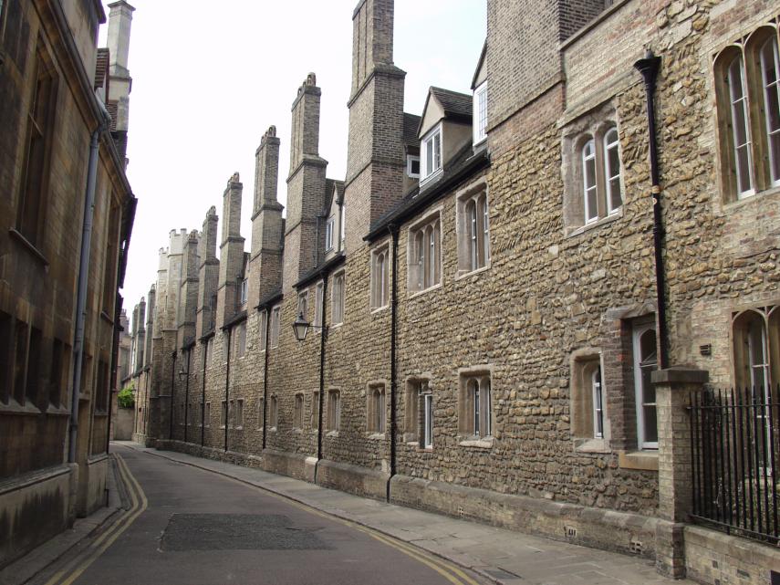 Trinity Lane and Trinity College, Cambridge, Cambridgeshire, England, Great Britain