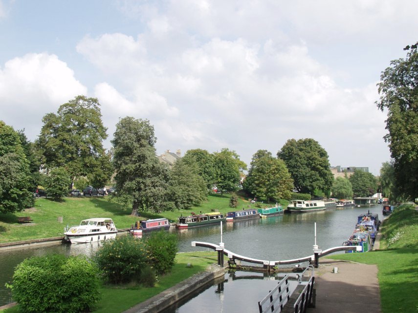 The River Cam near Jesus Green, Cambridge, Cambridgeshire, England, Great Britain