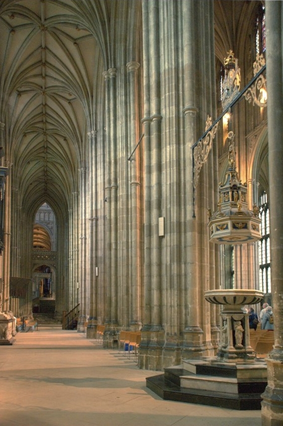 The North Aisle, Canterbury Cathedral, Canterbury, Kent, England, Great Britain