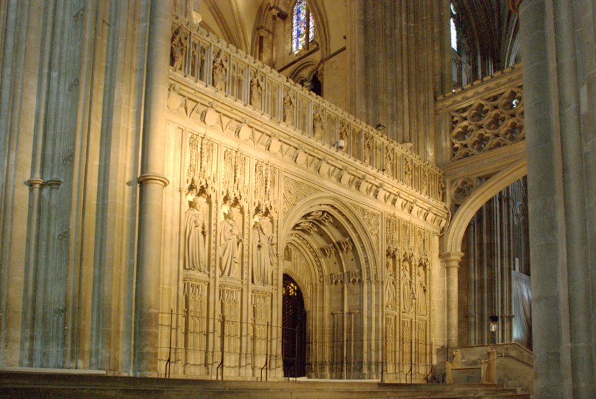 The Quire Screen, Canterbury Cathedral, Canterbury, Kent, England, Great Britain
