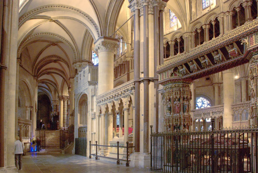 Monuments in the South Aisle, Canterbury Cathedral, Canterbury, Kent, England, Great Britain