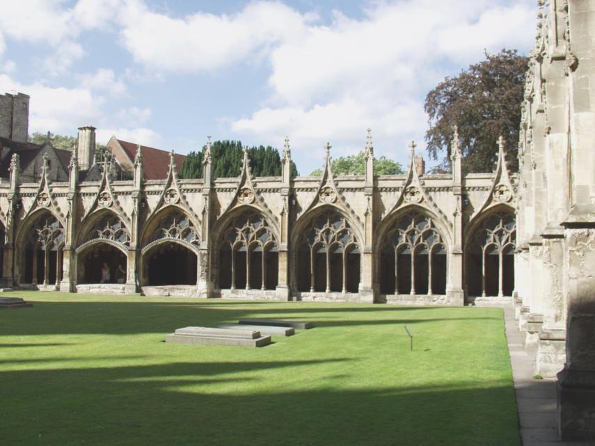 The Great Cloisters, Canterbury Cathedral, Canterbury, Kent, England, Great Britain