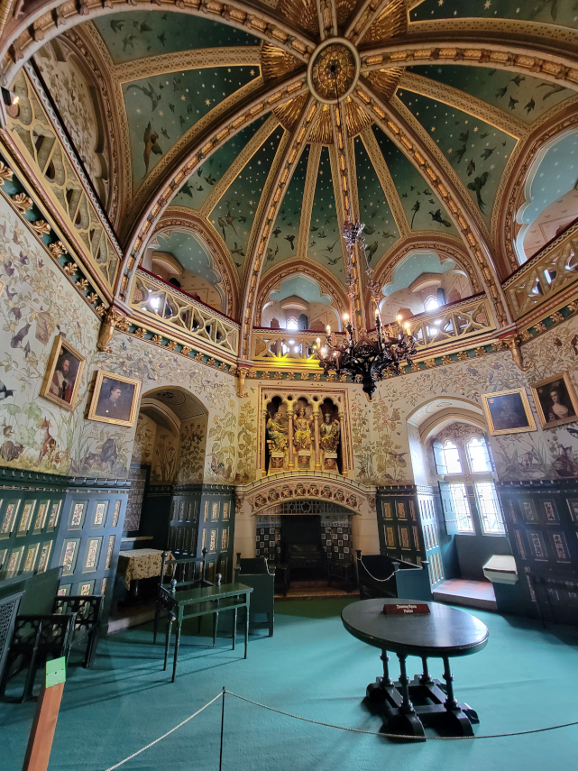 The Drawing Room, Castell Coch, Cardiff, Glamorgan, Wales, Great Britain.