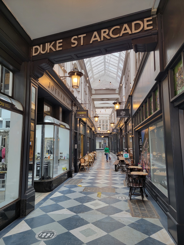 The Duke Street Arcade, Cardiff, Glamorgan, Wales, Great Britain.