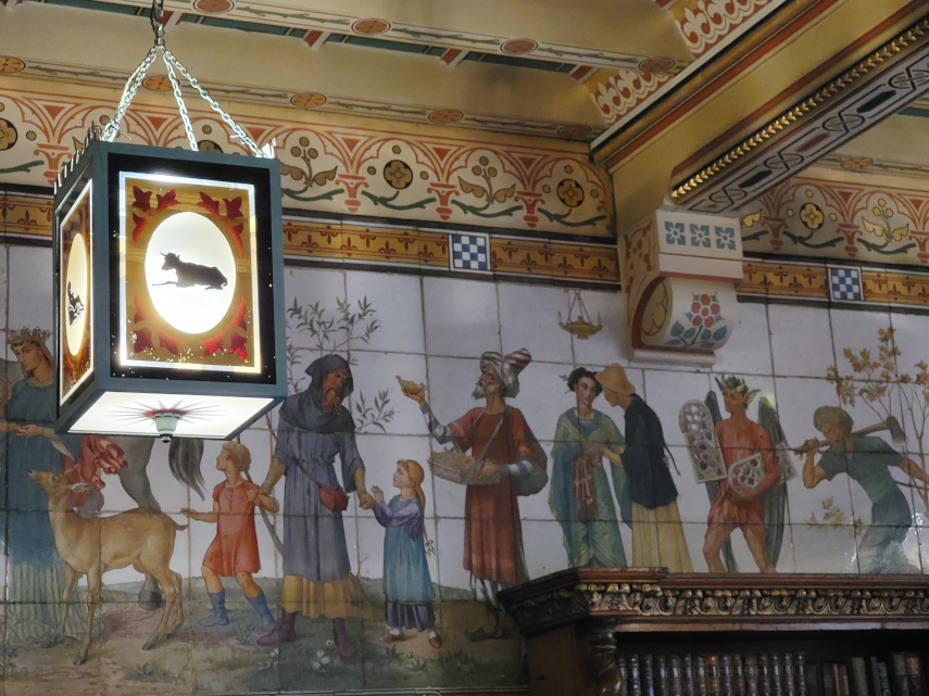 The Nursery Decoration, Cardiff Castle, Cardiff, Glamorgan, Wales, Great Britain.