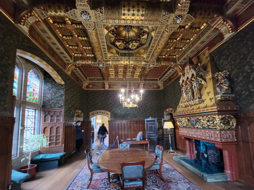 The Dining Room, Cardiff Castle, Cardiff, Glamorgan, Wales, Great Britain.