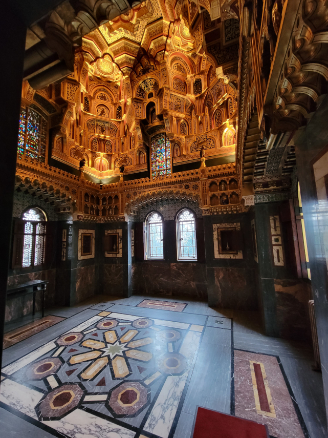 The Arab Room, Cardiff Castle, Cardiff, Glamorgan, Wales, Great Britain.