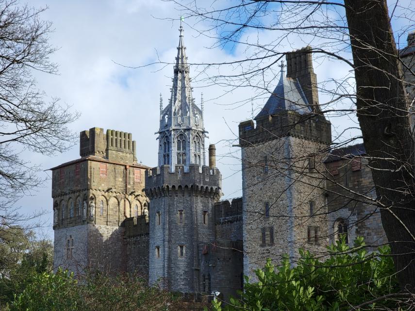 The Octagon Tower, Cardiff Castle, Cardiff, Glamorgan, Wales, Great Britain.