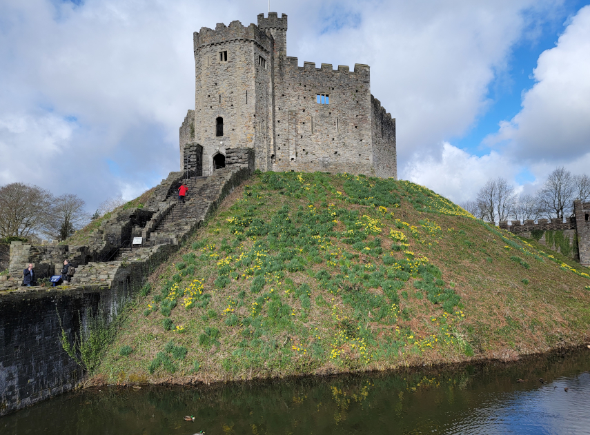 The Norman Keep, Cardiff Castle, Cardiff, Glamorgan, Wales, Great Britain.