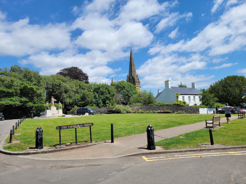 Cathedral Green, Llandaff, Cardiff, Glamorgan, Wales, Great Britain.