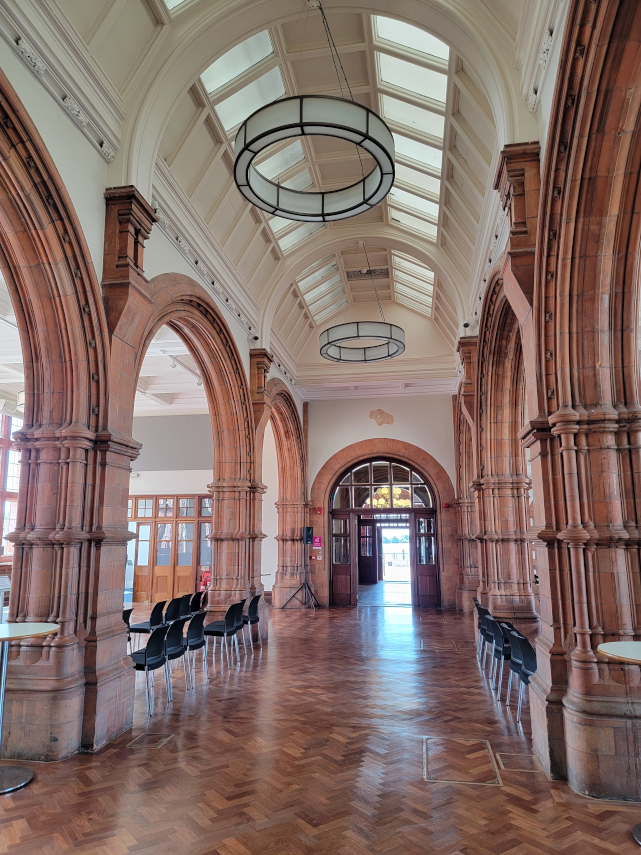 The Main Hall, Pierhead Building, Cardiff Bay, Cardiff, Glamorgan, Wales, Great Britain.