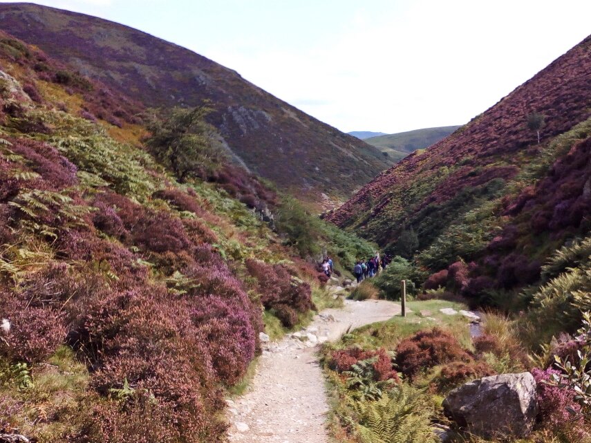 Scene showing Carding Mill Valley, Church Stretton, Shropshire, England