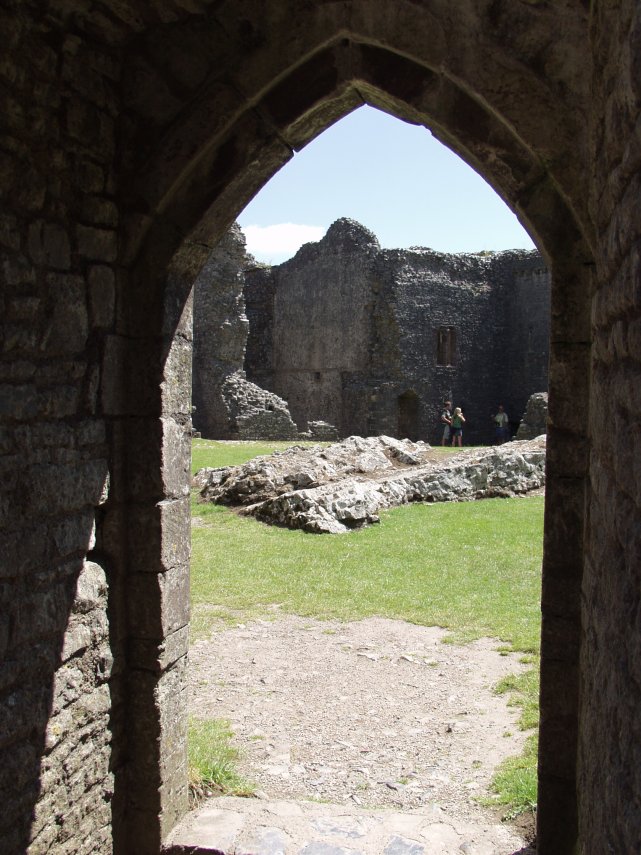 Looking into the Inner Ward, Carreg Cennen Castle, Carmarthenshire