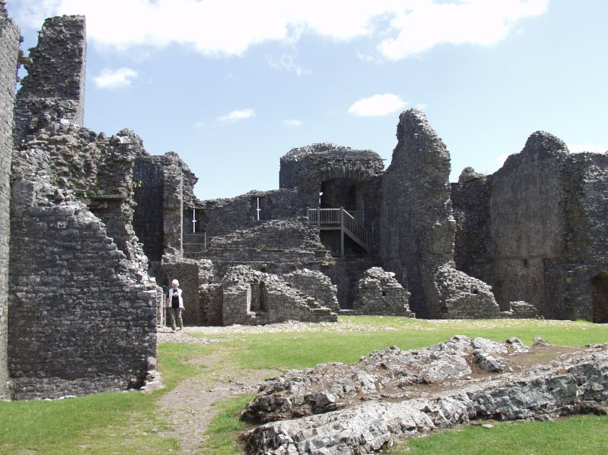 View of the Inner Ward, Carreg Cennen Castle, Carmarthenshire
