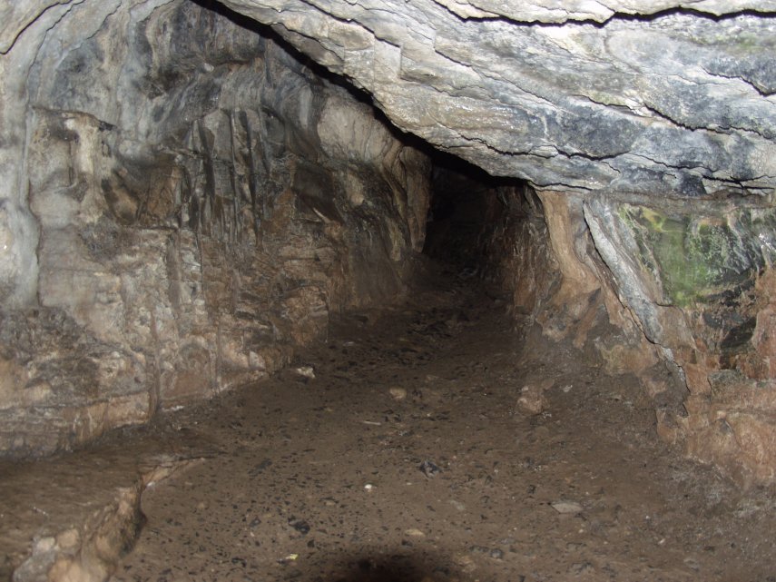The natural cave, Carreg Cennen Castle, Carmarthenshire