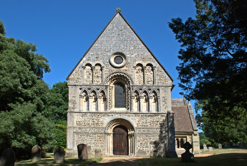 The West Front, St. Lawrence Church, Castle Rising, Norfolk, England, Great Britain
