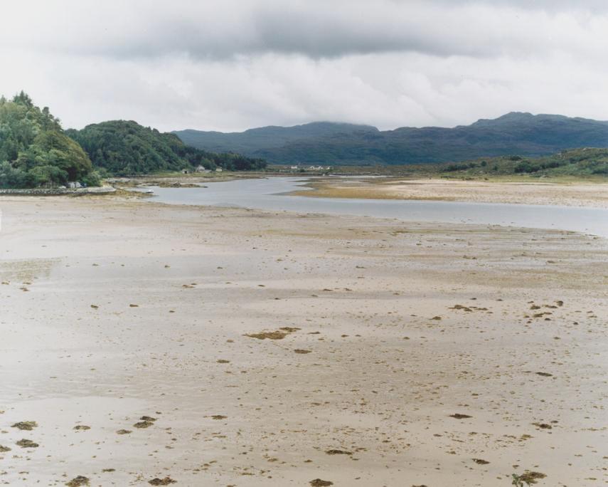 Loch Moidart at low tide seen from Castle Tioram