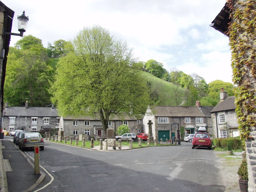 The Market Place, Castleton, Derbyshire, England, Great Britain