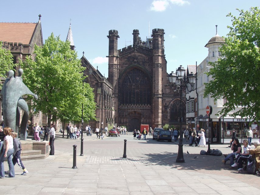 Main entrance of the Cathedral, Chester