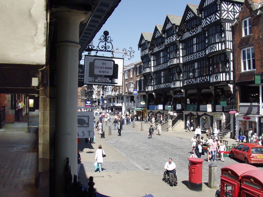 View of the Rows, Bridge Street, Chester